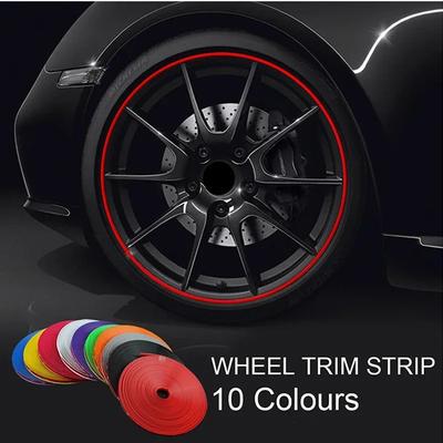 2-8M Car Wheel Tire Rims Plated Protection Strip Sticker For Suzuki Swift Jimmy Sx4 Samurai Grand Vitara Alto Lada Vesta Granta