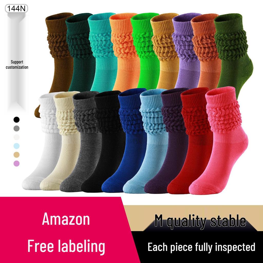 Unisex Autumn/Winter Warm Mid-Calf Slouch Socks