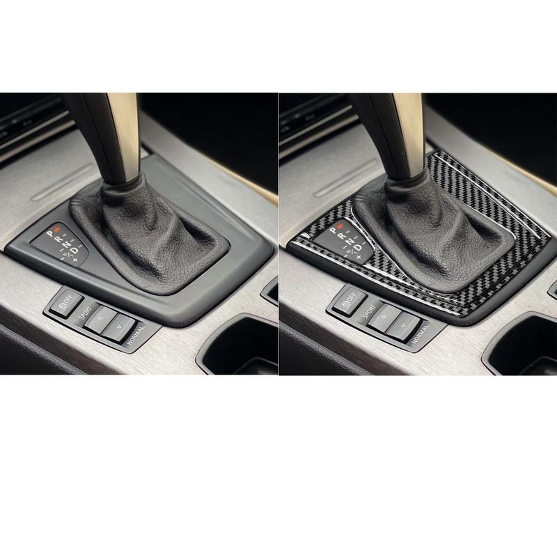 For BMW Z4 E89 2009-2016 Car Central Console Gear Shift Panel Trim Cover Sticker Carbon Fiber Decoration Interior Accessories