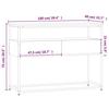 VidaXL Console Table Black 100x40x75 Cm Engineered Wood 834150