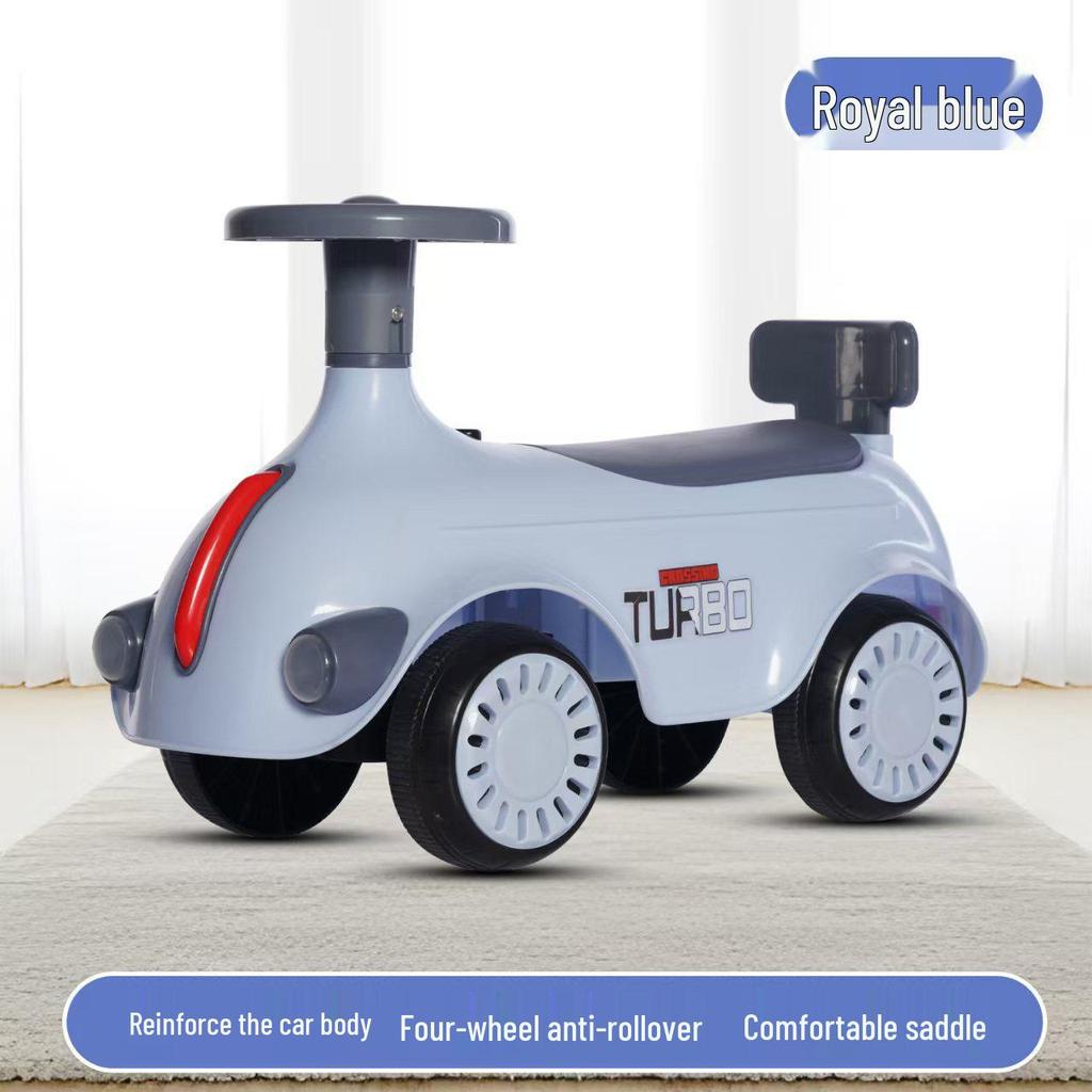 Retro Four-Wheeled Ride-On Twist Scooter for Kids