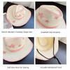Star Sunscreen Straw Hat Ethnic Style Sun Hat Vintage Western Cowboy Hat  Women Men