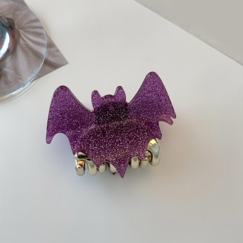Halloween Style Bat Wing Shape Woman Teens Ponytail Hair Claw Delicate Hair Clip Anti-slip Taking Photo Hair Accessories