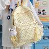 Zaino versione coreana carino con pois borsa zaino da donna piccola fresca stile college studente zaino grande capacità casual versatile