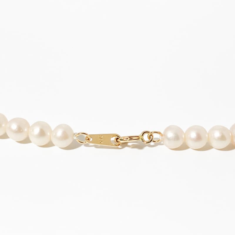 MAYBETOI 14K Elle Freshwater Pearl Bead Necklace