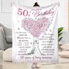 50 Years Of Love And Laughter flannel,Lightweight,Flannel Blanket,Comfortable Blanket, Sofa Blanket, Gift blankets,Holiday Gift Blanket Blankets