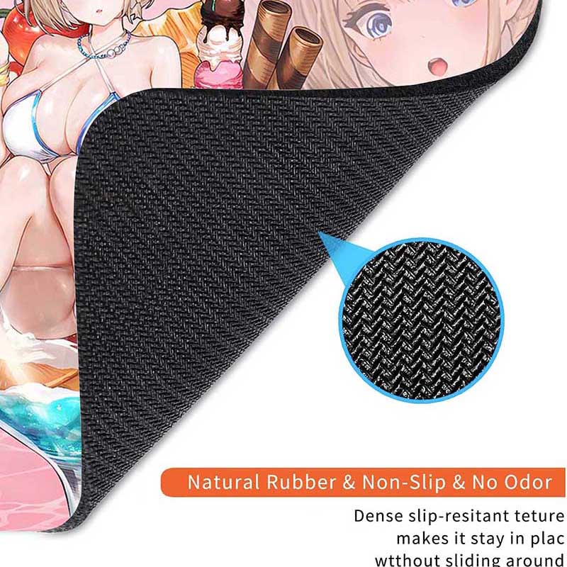 Liberta Teresse Justia Sylvia Anime Standard Mouse Pad B_Browndust 2 Small Mousepad Gaming MousePads PC Non-Slip Travel Mousemat