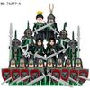 16pcs Medieval Lion Vs. Grizzly Bear Soldier Action Figures Children's Building Blocks Toys