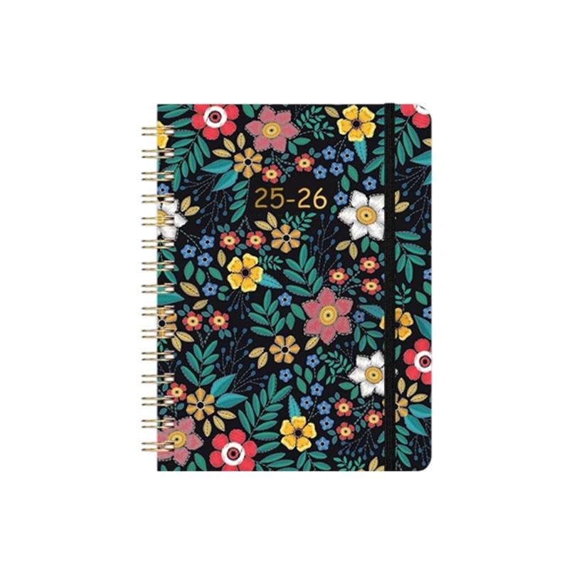 Elegant English Version Spirals Bound Weekly Planner Paper For Students Professionals