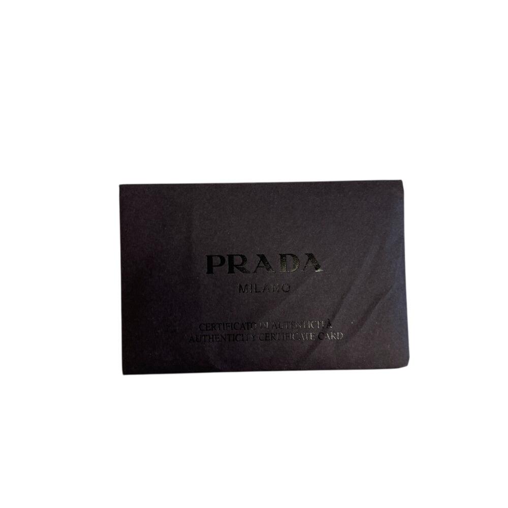 PRADA Sacosh Triangular plate Nylon Shoulder Bag black Nylon Used