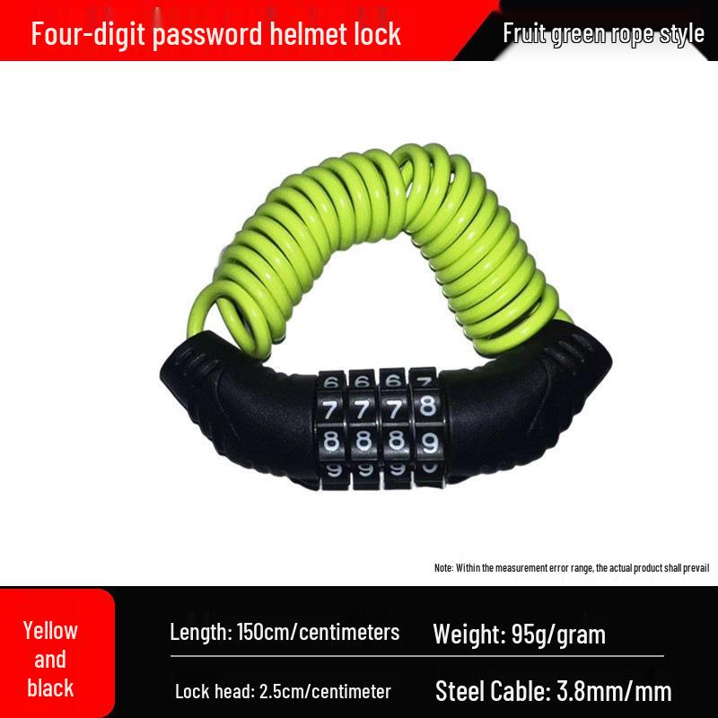 Universal Electric Vehicle Helmet Lock with Key Hook for Motorcycle Safety