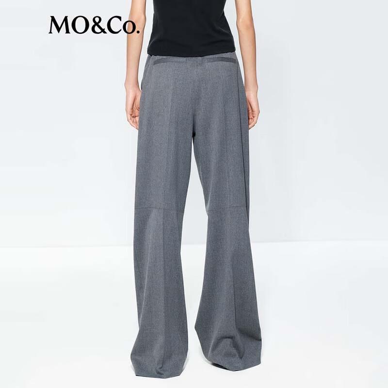 MO&Co. Women's Mid-Rise Straight-Leg Trousers