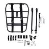Bike Front Rack Aluminum Alloy Black Adjustable Support Column Bike Front Shelf for Commuting Traveling