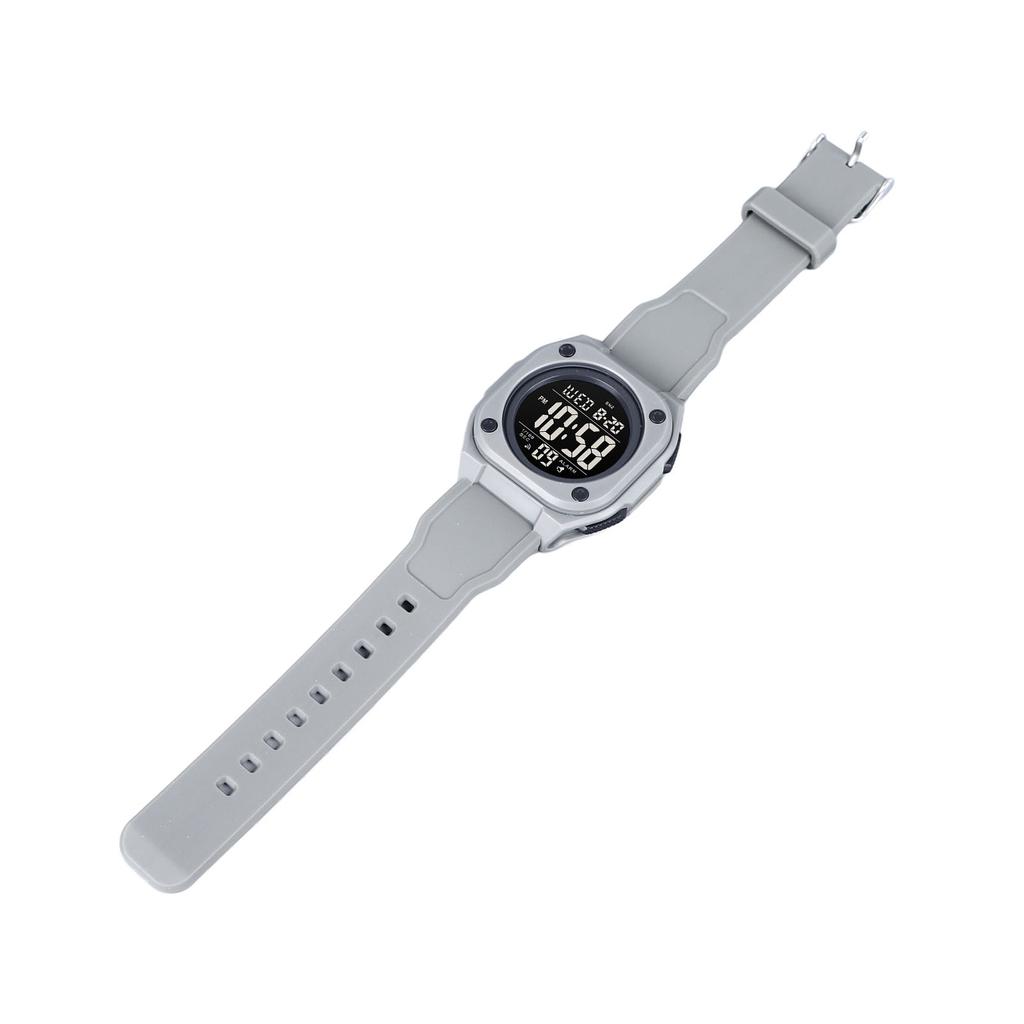 Multifunction Sports Watch Unisex Digital Chronograph Waterproof Electronic Wristwatch Grey