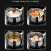 316Stainless Steel Small Pots Multipurpose Cooking Pots Saucepan with Lid Soup Pots Suitable for Cooking Soup Making