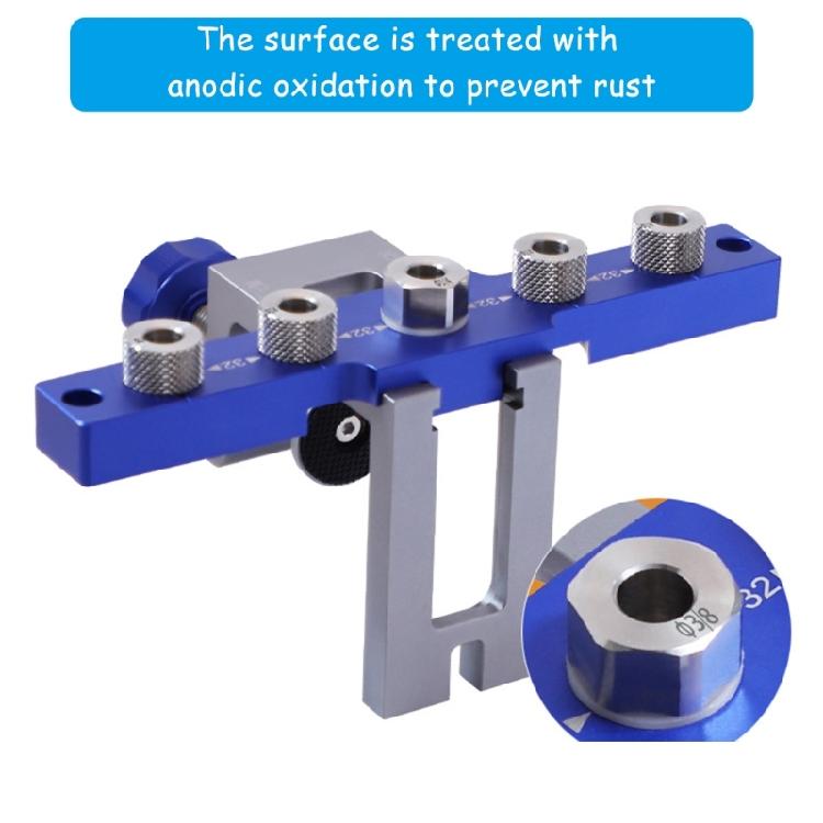 3-In-1 Pocket Hole Jig 6/8/10mm Pocket Hole Wood Dowel Drilling Templates Set Adjustable Drill Guide Puncher Locator