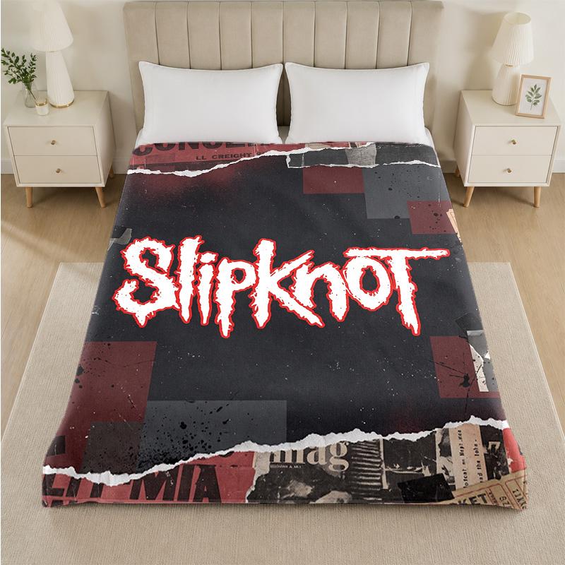 Coperta in Flanella con Stampa Slipknot Morbida Leggera Coperta Pluche per Letto Divano Uso Domestico
