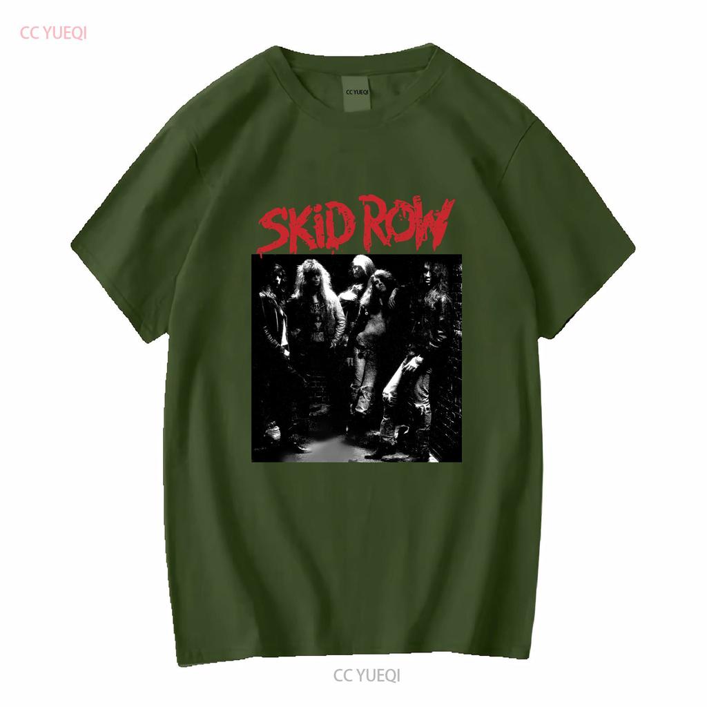 Skid Row Band New Black T Shirt Vintage Washed Soft Unisex Versatile Top For Everyday Wear Comfortable Graphic Fashion