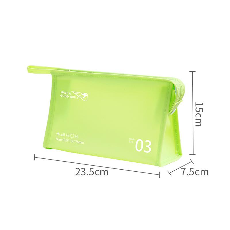 Trendy Travel Pvc Toiletry Bag In Soft Green For Makeup And Storage Toiletry