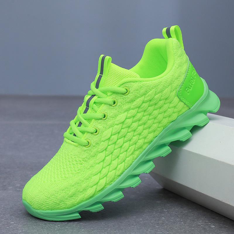 

Модные дешевые зеленые повседневные туфли для мужчин и женщин, дышащие сетчатые кроссовки для мужчин, легкие мужские кроссовки Blade, кроссовки для ходьбы, тенниса 39