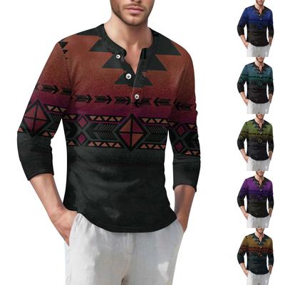 Herren T-Shirt Street Casual Fashion Langarmshirt