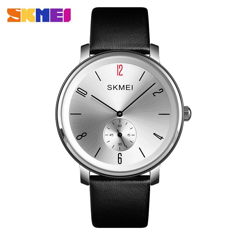 Moment beauty skmei fashion trend simple men's watch waterproof thin locomotive CoolPad business quartz watch