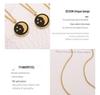 European-American Star Moon Pendant Necklace with Real Gold Electroplating – Simple Style Clavicle Chain Accessory