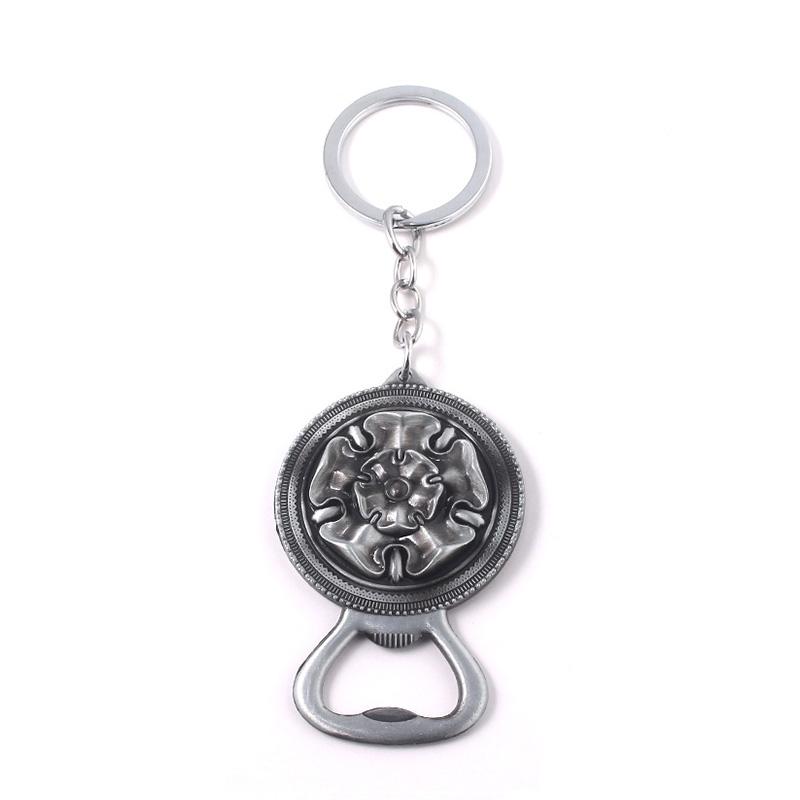 Classic Movie Dragon Shape Keychain Wolf Head Pendant Fashion Trend Bottle Opener Keyring for Fan Collectible Accessories