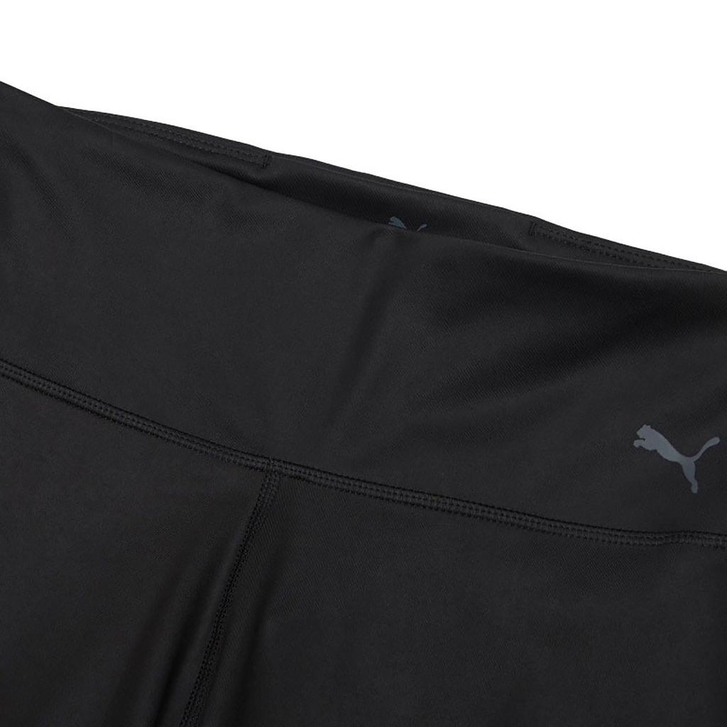 Puma Solid Color High Waist Slim Fit Sports Long Pants Women Bottoms Black 521060-01