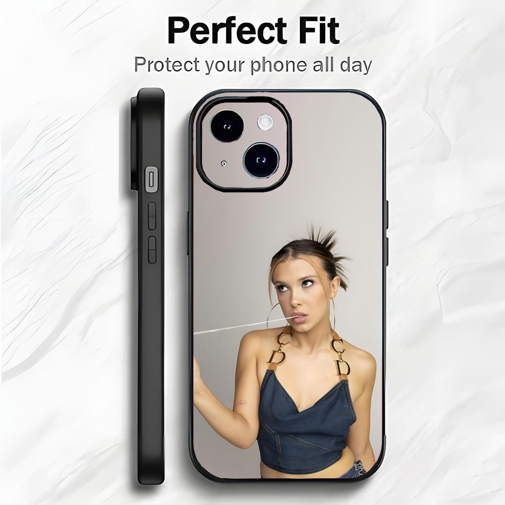 

Cool British Actress M-Millie Bobby Brown Phone Case Phone Case Soft Packaging Lightweight For iPhone17 16 15 14 13ProMax iphone12promax