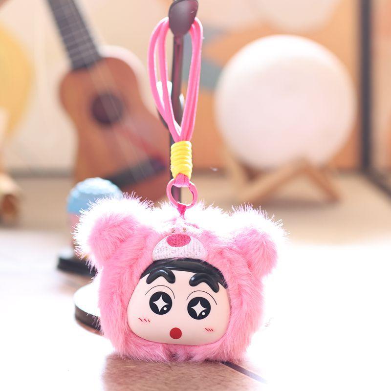 Cartoon Cute Vinyl Crayon Shin-chan Plush Toy Stuffed Doll Cartoon Bag Pendant Keychain Gift