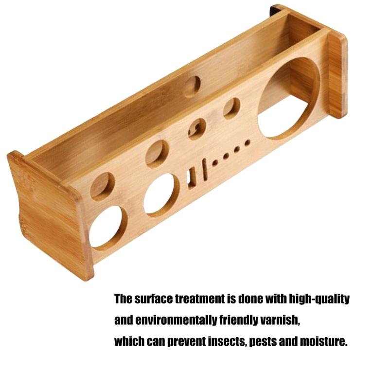 Compact 29cm Bar Essential Organizers Solid Wood Design Bartending Tool Shelf For Neat Cocktails Preparation Space