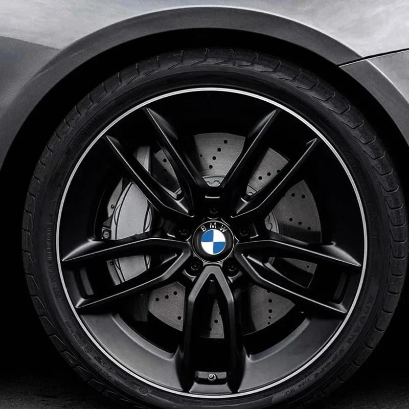 4Pcs 56mm Car Wheel Hub Center Caps Sticker Rim Cover Badge Emblem For BMW M M3 M5 X1 X3 X5 X6 E90 E91 E92 E93 F10 F30 E60 F13