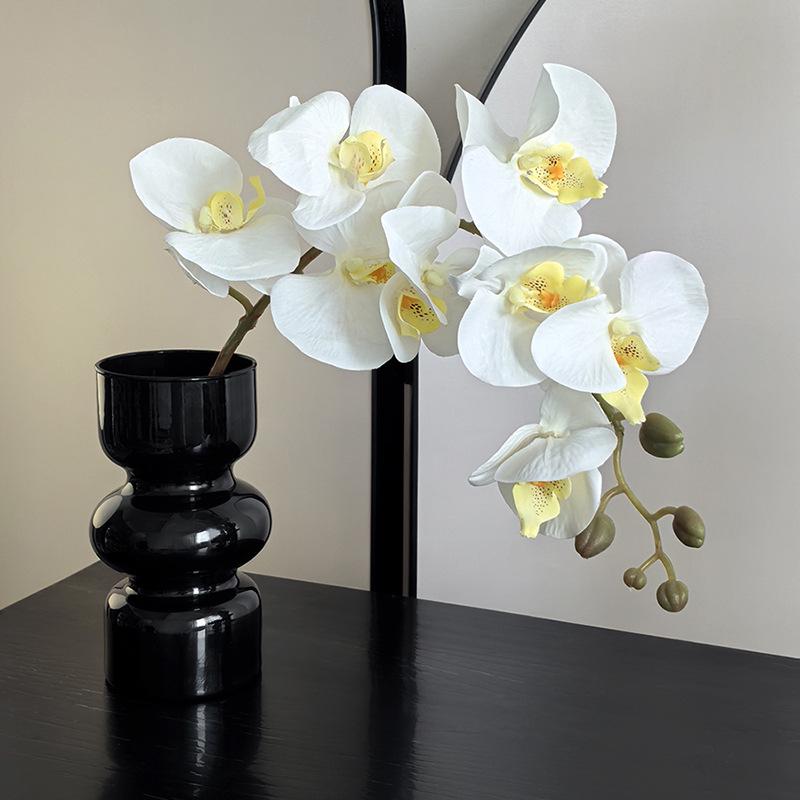 Light Luxury Phalaenopsis Artificial Floral Arrangement for Dining Table Decoration