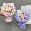 Handgefertigter Häkelblumenstrauß Muttertagsgeschenke Fertiger Handgestrickter Häkel-Abschlussstrauß Lehrertag Geburtstagsgeschenk