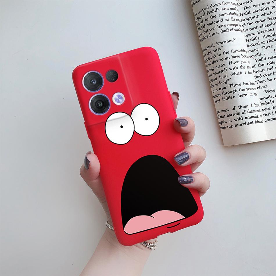 For Oppo Reno 8 Case OPPO Reno 8 Pro Plus Reno8 4G 5G Cover Cute Cactus Cartoon Phone Case Protection Shockproof Soft Back Cover