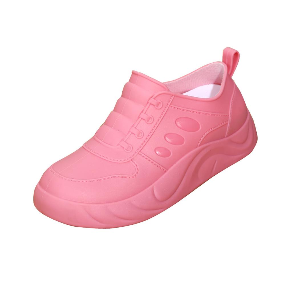 New Inner Height Increase Fashion Short Rain Shoes Women's Rain Shoes Car Wash Vegetable Waterproof Shoes Warm Work Water Shoes