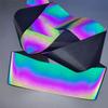 1m/3m/5m Colorful Reflective Fabric Ribbon Rainbow Polyester Ribbons for Sewing Shoe Bag Clothing Material 50mm Width