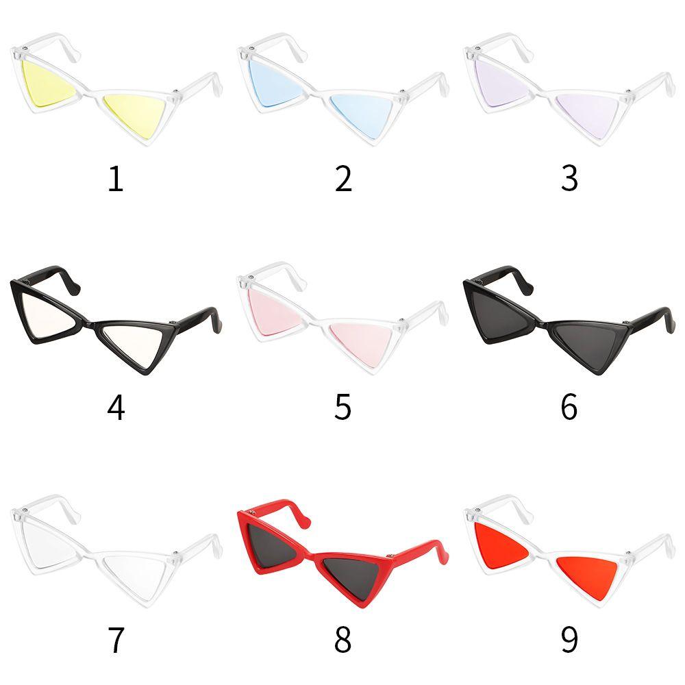 Doll Accessories Optionally Cools Triangle Frames Mirror Photograph Props Cat Glasses Pet Eyeglasses Dog Sunglasses