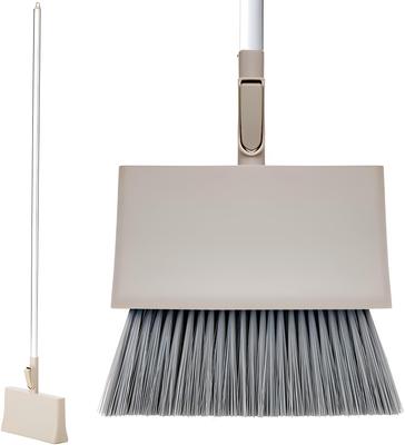 Nihon Freestanding Broom L Ivory Width 25cm Total Length 130cm Standing Broom for Warehouse Clean-tech STAND. Entrance, Garage,
