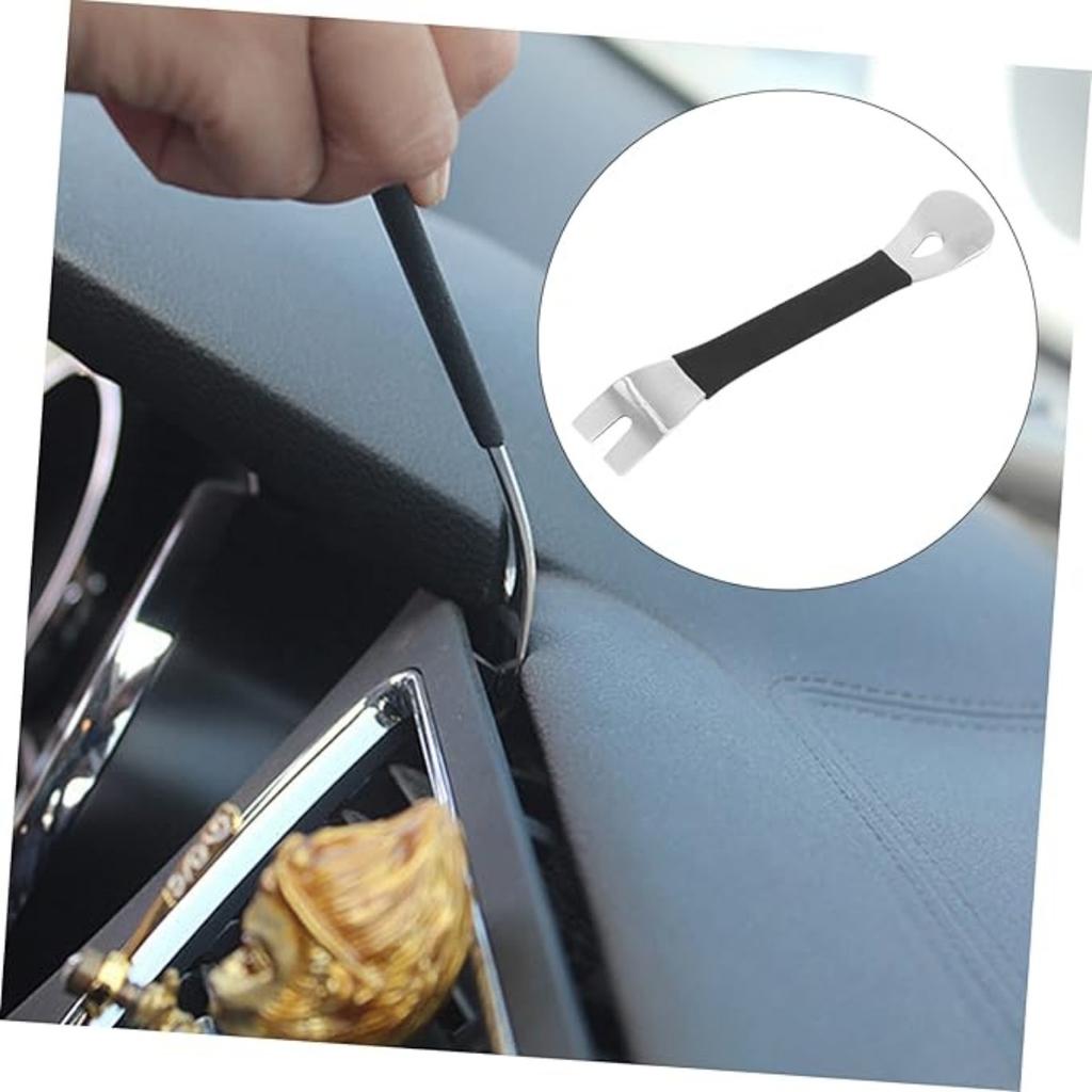 Screwdriver Installation Crowbar Car Door Clip Steel Crow Plate Stainless Steel Crowbar Car Panel Pry Bar Disassembling Wrecking Door Trim Pry Tool