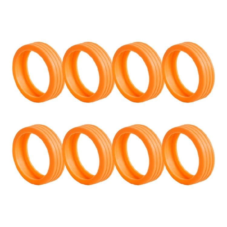 Geräuschreduzierende Gepäckradschützer Flexible Gummiabdeckungen Silikonradabdeckungen Set 8 Stück für Doppelrad-Koffer