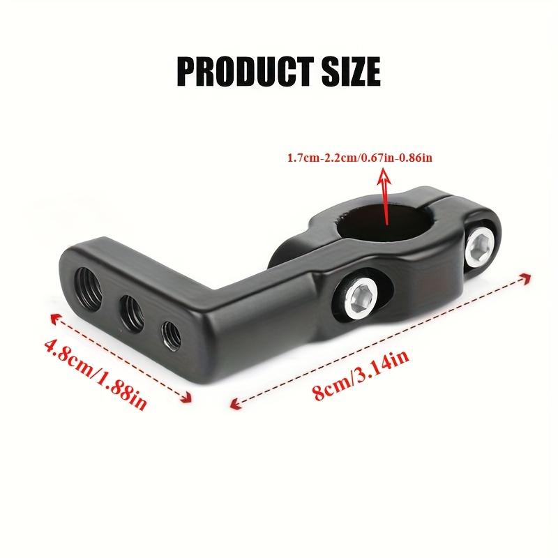 Lightweight CNC Aluminum Motorcycle Handlebar Mount 17–22mm Universal Lamp Holder