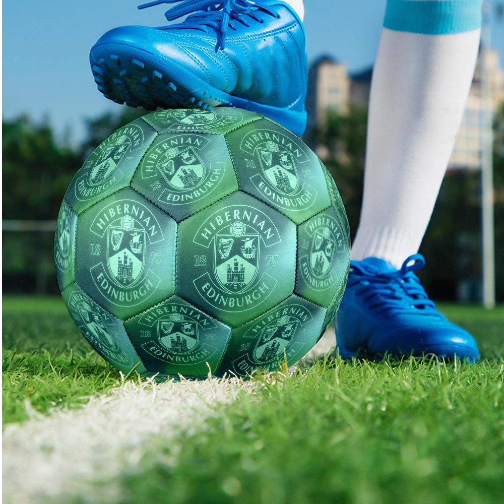 Hibernian FC Size 5 Standard Football Durable Training Match Soccer Ball for Adult Outdoor Sports