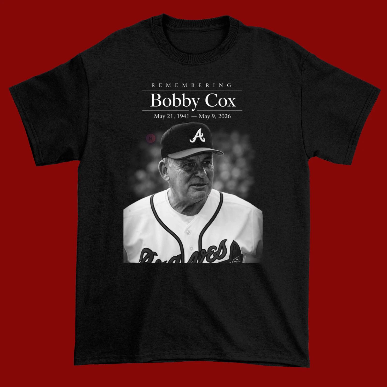 Bobby Cox Black Cotton Shirt Full size S-5XL Unisex L422 L