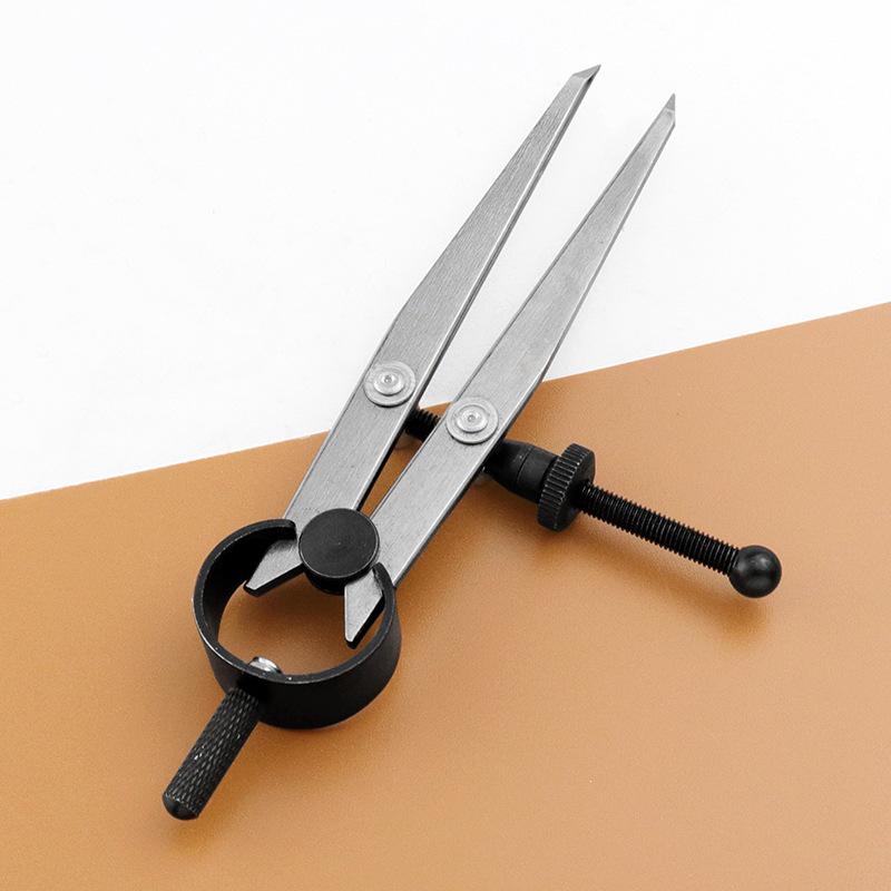 Adjustable Carbon Steel Leather Marking and Edge Creasing Tool for DIY Leathercraft