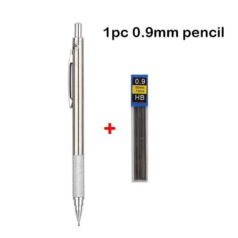 Xiaomi Full Metal Mechanical Pencil Set 0.5 0.7 0.9 1.3 2.0mm Press Propelling Pencils with HB Lead Refills for Drawing Stationery