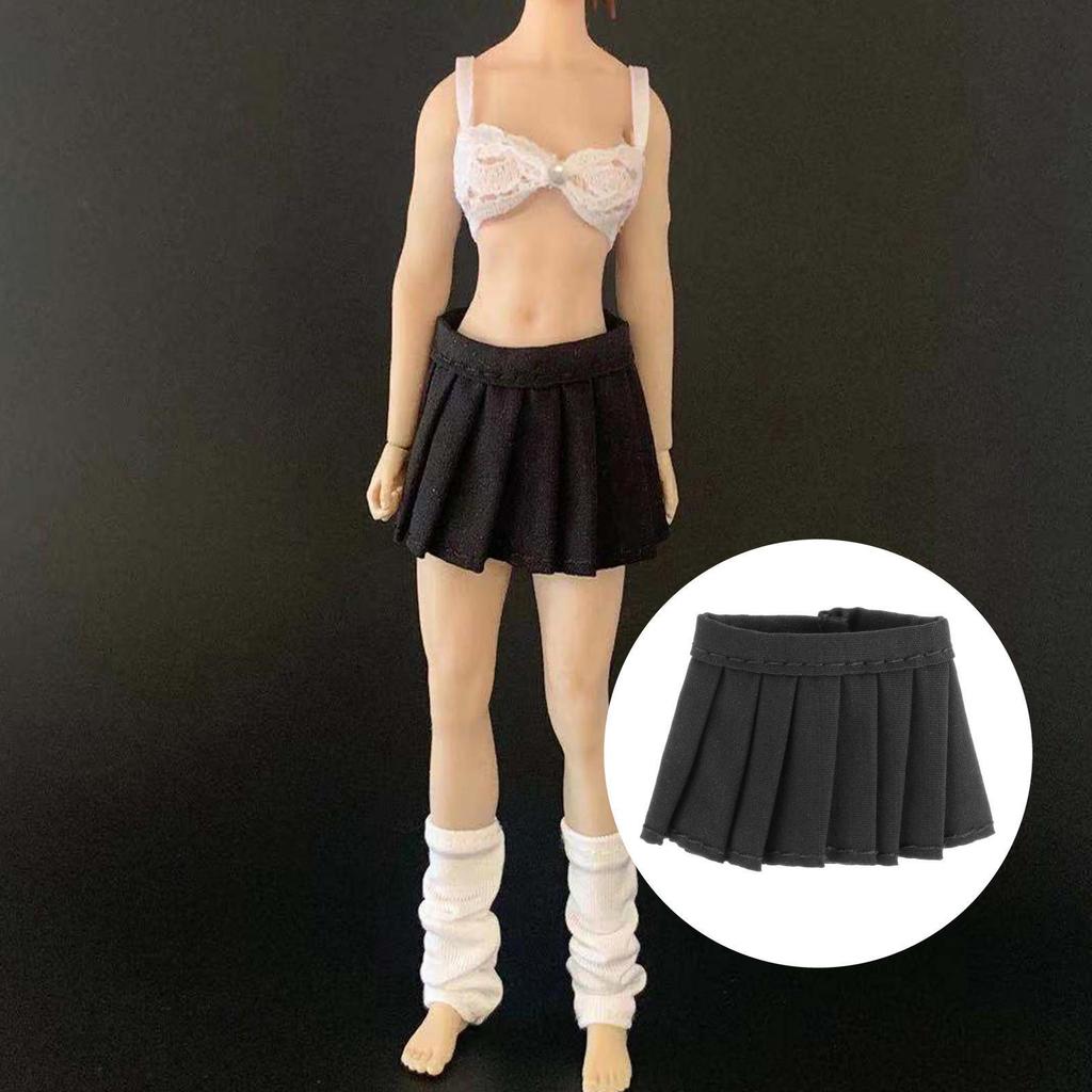 1/12 Girl Body Pleated Skirt Dress for 12inch Action Figure Costume