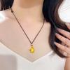 Golden Star Moon Necklace: Chinese Style, Versatile Woven Clavicle Chain