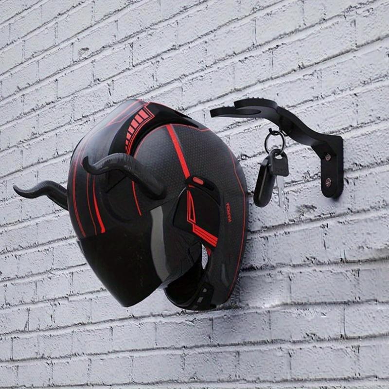 Motorcycle Helmet Hook Rack – Multipurpose Wall Mounted Hook for Helmet, Luggage, Jacket, Kitchen Cabinet & Shelf Storage